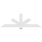Ekena Millwork Kennewick Architectural Grade PVC Gable Bracket, 84"W x 28"H x 2"D x 6"F, 8/12 Pitch GBP084X28X0206KEN00 - alternate 4